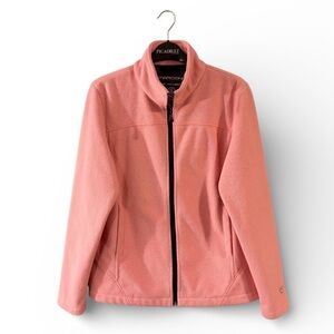 Vintage Marcona Pink Fleece Zipper Jacket With Pockets - PTP 21